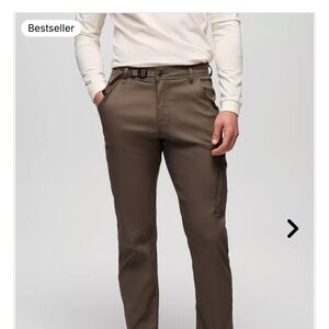 Prana Men's Dark Brown Cargo Pants straight leg , relaxed fit 30x32